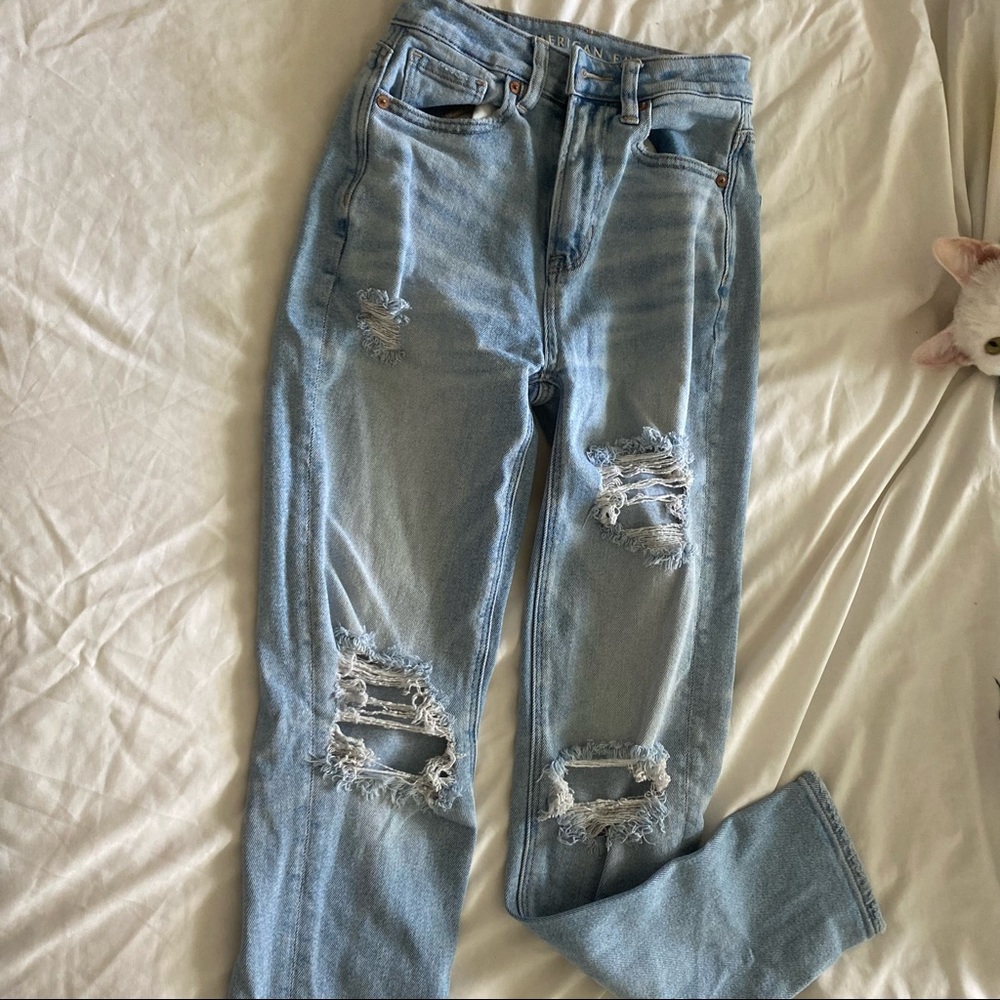 american eagle distressed jeans size 000